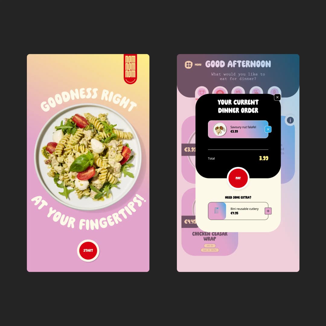 Nom Nom Nom vending interface